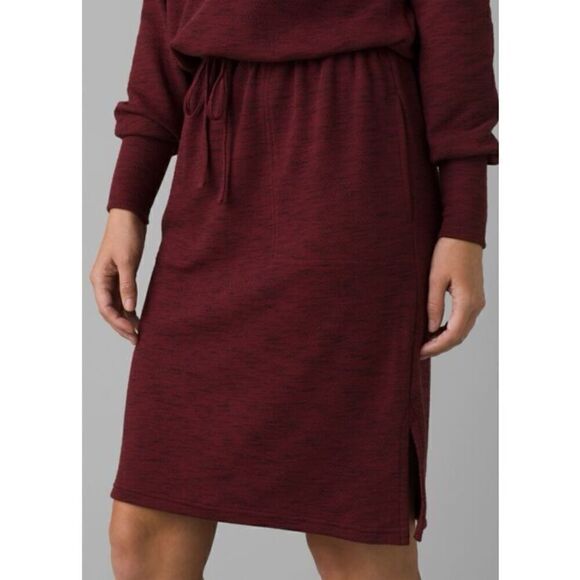 Prana Sunrise sporty lightweight buttery soft Dress maroon medium new - Picture 2 of 12
